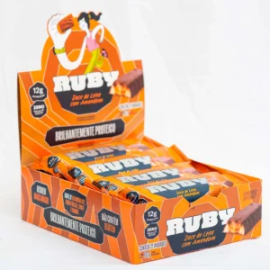 barra de proteína doce de leite com amendoim display com 12u