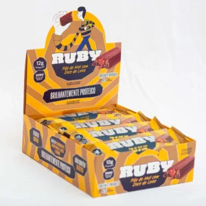 barra de proteína pão de mel display com 12u